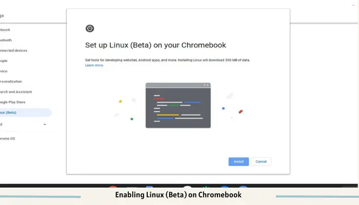 Enabling Linux (Beta) on Chromebook