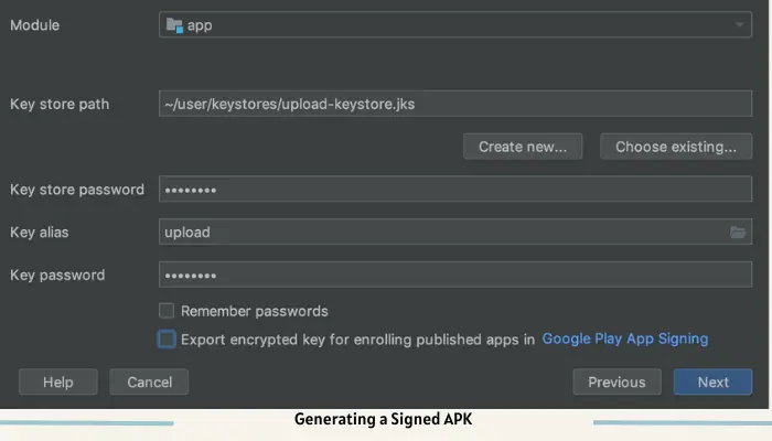 Generating a Signed APK