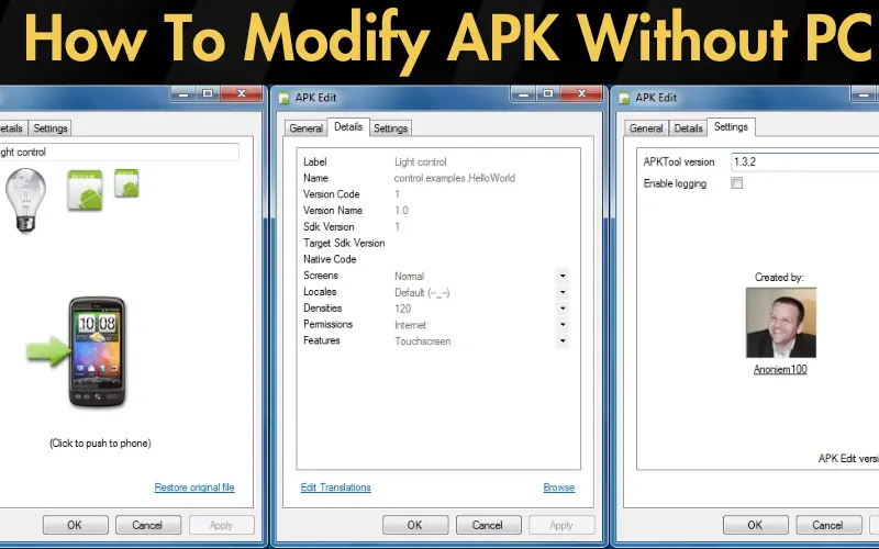 How To Modify APK Without PC