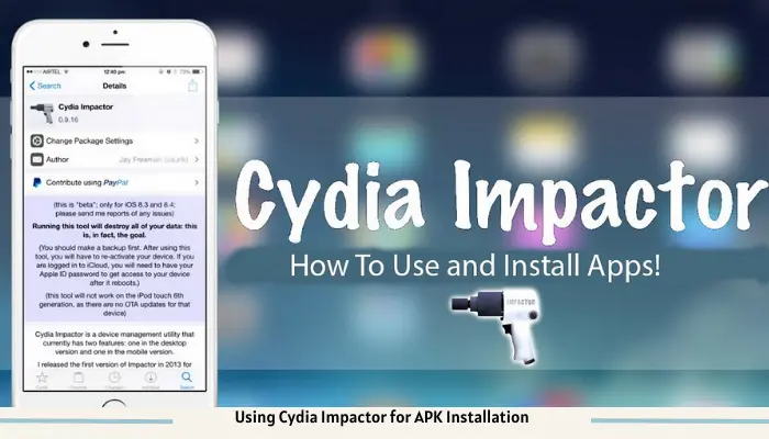 Using Cydia Impactor for APK Installation